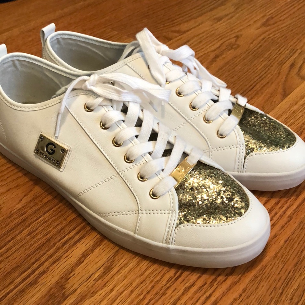 Guess Gold Sparkle Shoes